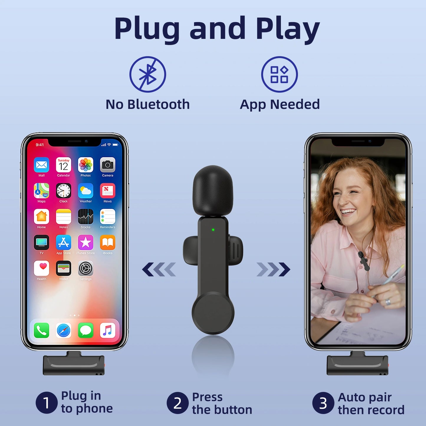 NPTCL Mini Mic Wireless Lapel (Dual Pack)