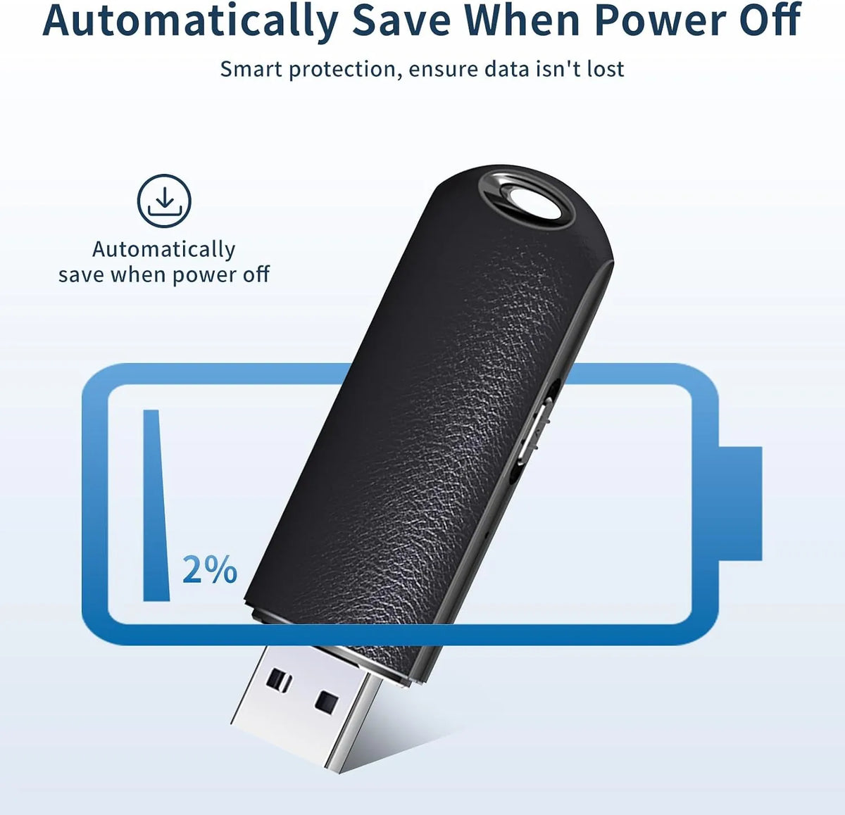 32GB USB Voice Recorder with Noise Cancellation for Lectures, Class