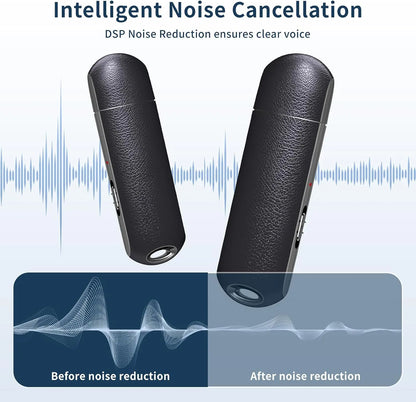 32GB USB Voice Recorder with Noise Cancellation for Lectures, Class