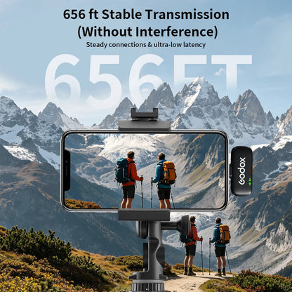 NPTCL C01 Cube Wireless Lavalier Microphone for iPhone iPad Android